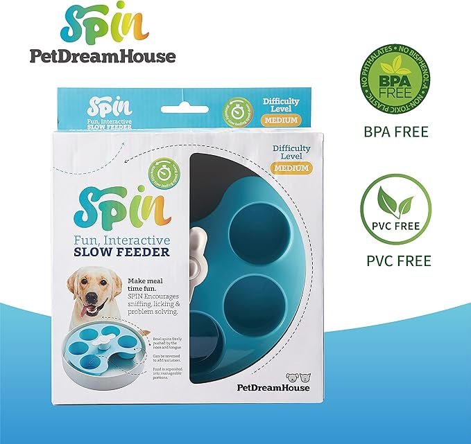 SPIN Interactive Feeder Palette, Blue, Medium