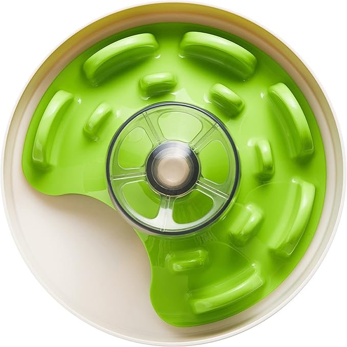 SPIN Interactive Feeder UFO Maze with Twister, Green