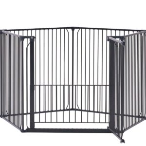 DogSpace King Mommy+ Supreme PuppyStay Pen / Room, Black